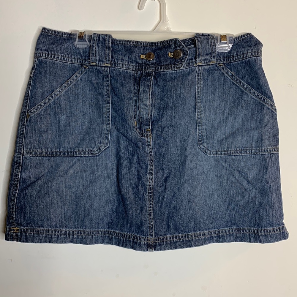 New York & Company Jean Mini Skort - Size 10